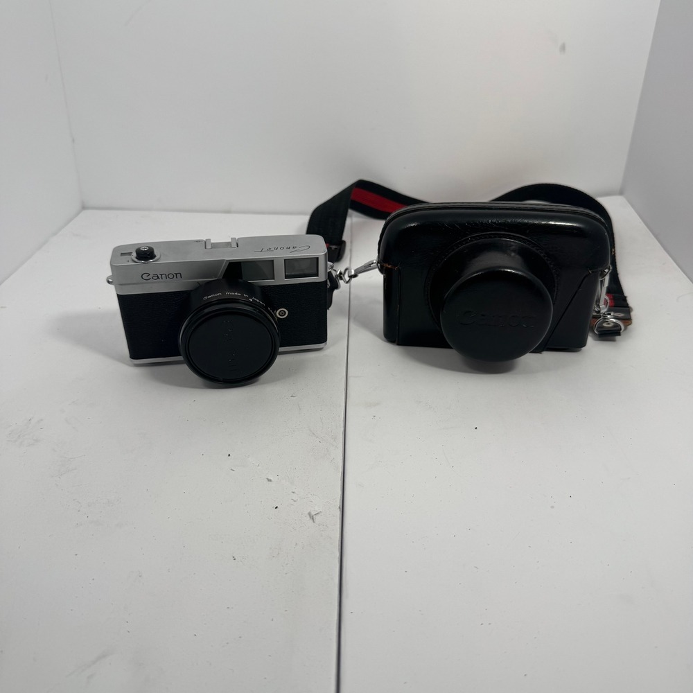 Canon Canonet Rangefinder Camera 35mm Japan w/ Case FOR PARTS OR REPAIR